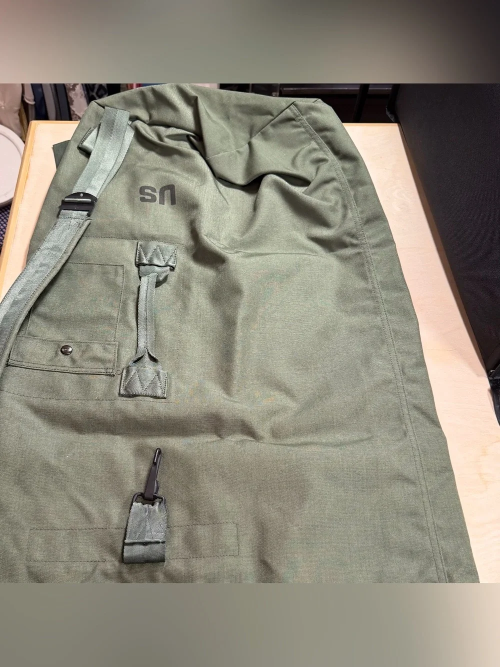 US Military GI Nylon Cordura Duffle/ Sea/  Camping Bag, Army OD Green